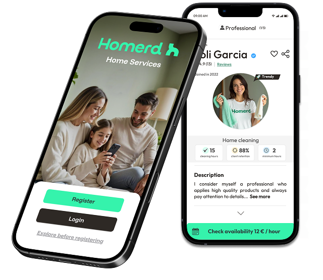 App de homerd servicios domesticos en malaga